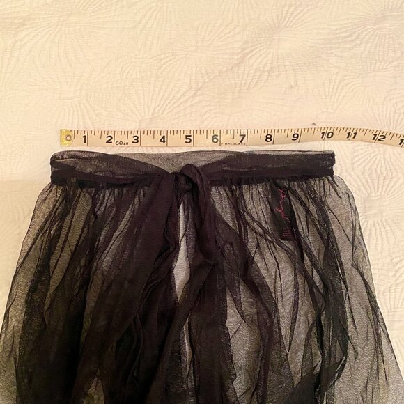 Black Sheer stretchy teddy NEW and sheer Skirt - Picture 10 of 10